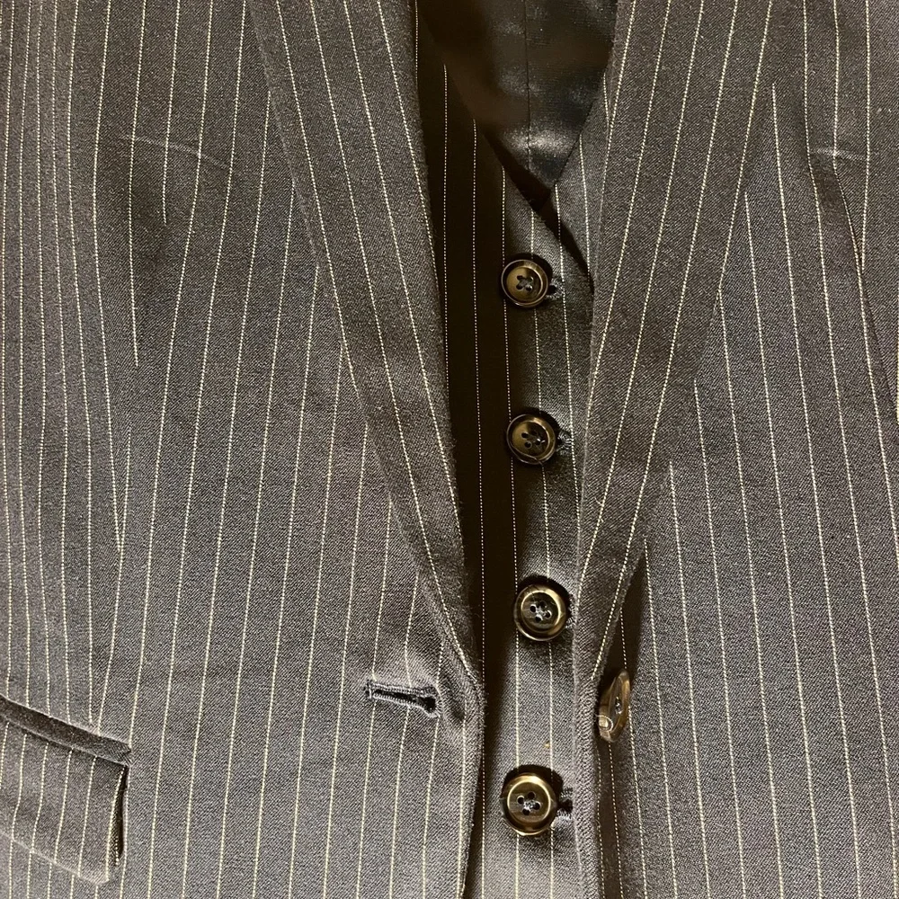 Banana Republic Dark Blue Pinstripe Jacket and Vest - Picture 3 of 4
